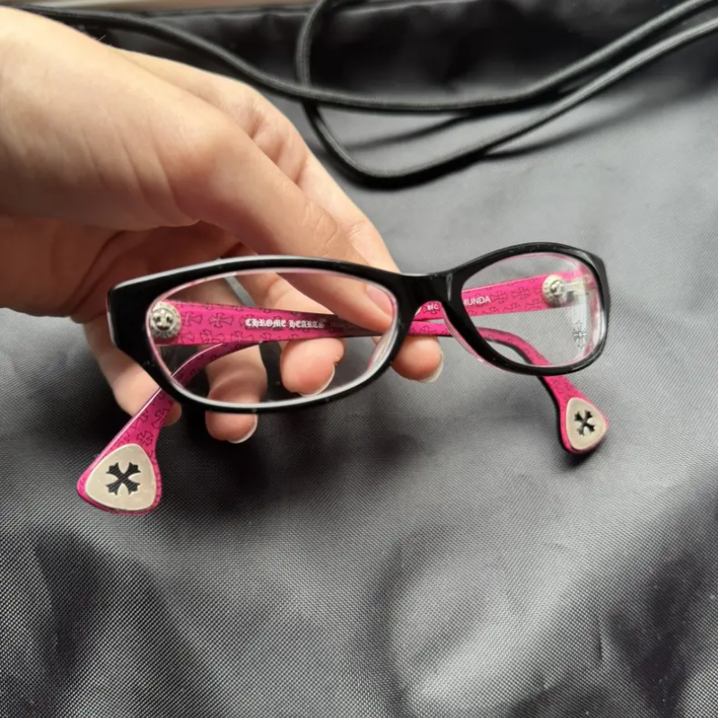 _Chrome Hearts Black Pink glasses Chrome Hearts Black Pink glasses